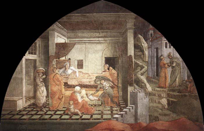Filippino Lippi St Stephen is Born and Replaced by Another Child China oil painting art